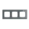 Icon Ramka Uniwersalna Potrójna Kwadratowa - Efekt Szkła (Ramka: Grafitowa...