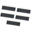 Gniazdo goldpin 1x12 pin żeńskie proste 2.54mm - 5 sztuk