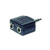 TruComponents 200745 Adapter Jack plug 3.5mm - Jack socket 3.5mm Stereo Pins:3