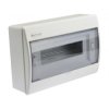 Rozdzielnica natynkowa RN-12 (N+PE) 1x12 modułów IP40 311x205x95mm drzwi transparentne Elektro-Plast
