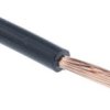 Przewód jednożyłowy linkowy, ZYRAD, 2,1 mm², 50/0,25 mm, 14 AWG, Poliolefina usieciowana, 600 V, Czarny, dł. 100m, RS