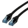 Roline Kabel Krosowy Cat.6A Utp, Component Level, Lsoh, Czarny, 0,5 M