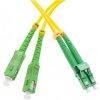Patchcord światłowodowy FO SM LC/APC-SC/APC duplex 9/125 1m WAVE OPTICS