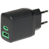 ŁADOWARKA SIECIOWA USB PowerSource Duo30 CHARB-GC-30AC-B Green Cell