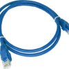 Patch-cord U/UTP kat.5e PVC 0.25m niebieski KKU5NIE0.25