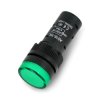 Kontrolka 12V AC/DC - 19mm - zielona