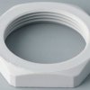 Counter nut, M32 x 1.5, PA, light gray, C2332117
