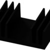 Extruded heatsink, (L x W x H) 20 x 29 x 11.5 mm, 15.7 to 6.8 K/W, black anodized, 10018931