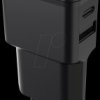 262869 USB charger, 12 W, 1x USB-A, 1x USB-C, black
