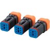 Lock cap, IP68 for DEUTSCH plug, E12636, package with 3 pieces