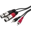 Kabel połączeniowy audio 2 x wtyk RCA na 2 x gniazdo XLR MCA-127J 1m