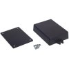 ABS enclosure, (L x W x H) 90.7 x 65.3 x 21.8 mm, black (RAL 9005), BYB-3-90H0023