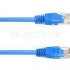 Przyłącze kabel sieciowy 8P8C 0,5m patchcord nieb