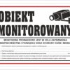 Tabliczka PCV Obiekt Monitorowany z RODO 35x25 cm