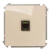 Simon Basic Gniazdo telefoniczne pojedyncze RJ11 beżowe BMTU.01/12