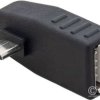 PRZEJŚCIE GNIAZDO USB A - WTYK MICRO USB KĄTOWY (ZLUSB GNA/WTMIC-KAT)