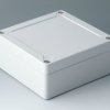PC enclosure, (L x W x H) 124 x 122 x 55 mm, light gray (RAL 7035), IK08, C7013032