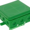 Skrzynka przyłączeniowa Wiska KA 012 GN, IP55, (D x S x W) 86 x 86 x 41 mm, zielony, 1 szt.
