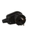 Wtyczka kątowa Uni-Schuko 16A/250V czarny 3390-02