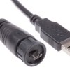 Kabel USB Złącze A Micro USB typu B Złącze B USB A dł. 2m Przewód USB kolor: Czarny