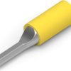 Insulated pin cable lug, 2.6-6.6 mm², AWG 12 to 10, 2.59 mm, yellow, 165085