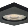 Kwadratowe oczko punktowe nieruchomy LAGOS czarny na GU10 LP-440/1RS BK square Light Prestige