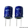 SD1E477M1012MPA Electrolytic 470uF 25V RADIAL SAMWHA