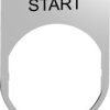 Label holder, printed with “START”, for Harmony XB4/XB5, ZBYM2303