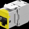 77950 Keystone module, Cat.6a STP, RJ45 socket / LSA, yellow