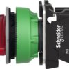 Toggle switch, 2 positions, illuminable, latching, 1 Form A (N/O) + 1 Form B (N/C), waistband round, red, front ring gray, 90°,
