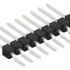 Pin header, 9 pole, pitch 2.54 mm, straight, black, 10050463