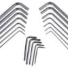 Zestaw kluczy imbusowych Jednostki metryczne, 19 szt. 2 mm, 2.5 mm, 3 mm, 4 mm, 5 mm, 5.5 mm, 6 mm, 6.5 mm, 8 mm, T10,