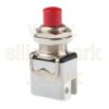 Push switch SPST, MOM (1213C RED) - Apem