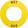 Label, Ø 60 mm, round, for emergency stop pushbutton, ZBY9260M