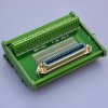 CZH-LABS DIN Rail Mount 50-Pin 0.085" Centronics Female Ribbon Connector Interface Module, Screw Terminal Block Breakout Bo
