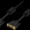 CD0002 DVI cable, DVI-D/M to DVI-D/M, 1080p, 2x ferrite, black, 3 m