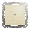 Przycisk 1-biegunowy światło, brzoza, efekt drewna, Sedna Design i Elements SDD180132