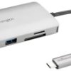 Stacja dokująca USB-C® Kensington UH1400p z funkcją ładowania, zintegrowany czytnik kart, zasilanie USB-C®