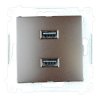 Ładowarka 2xUSB DC2USB.01/46 brąz Kontakt Simon54