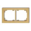 DECO Ramka uniwersalna podwójna z tworzywa złoty 29DR-2