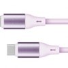 KABEL USB TYPU C 100 W 1 M SILIKON ROZOW