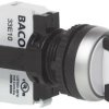 Przełącznik obrotowy BACO L21KE03B, 23 mm, 22,3 mm, IP66, max 600 V, 1 x 90°, 1 NO