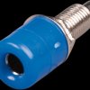 4-mm banana socket, fully insulated, blue