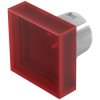 EAO 51-953.2 Lens red flat 15.2x15.2 plastic transparent