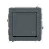 DECO Wyłącznik zwierny przycisk grafitowy mat 28DWP-4 KARLIK