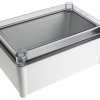Obudowa Poliwęglan szerokość zew. 188 mm długość zew. 278 mm wys. zew. 130 mm Fibox IP67 Szary