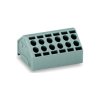 WAGO 806-108 8 Pole 16 Conductor 5mm 10A 45° PCB Terminal Bl for Pin Strip Grey