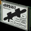 EA EDIP240J-7LW LCD display, 240x128 pixels, bw-ws positive