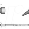 C245119 Lötspitze C245 Sondertypen, C245119/1,0 mm, teflonbeschichtet
