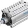 Siłownik pneumatyczny z tłoczyskiem skok: 100mm Festo Ø 125mm dwustronnego działania Action DSBC-125-100-PPVA-N3